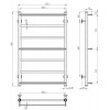 Сушарка електрична Ladder П7 500х800 Deffi Білий WD03 Праве підключення (C.LK.80.50.7.E.W.R.3) в інтернет супермаркеті PbayMarket!