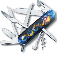 Складаний ніж Victorinox Huntsman Ukraine ДНК Українця Жовто-синій (1.3713.3_T3270pw)
