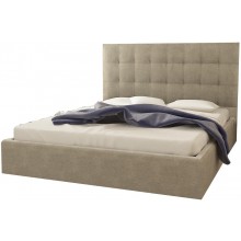 Ліжко BNB Britania Comfort 90 х 190 см Simple З підйомним механізмом та нішою для білизни Сірий