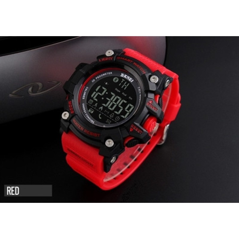 Спортивний годинник з Bluetooth Skmei 1227 red