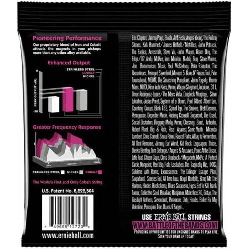 Струни для електрогітари Ernie Ball 2723 Cobalt Slinky Electric Guitar Strings 9/42 Струни для електрогітари Ernie Ball 2723 Cobalt Slinky Electric Guitar Strings 9/42