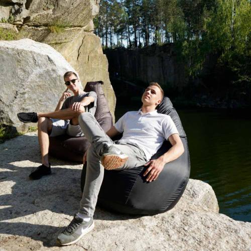 Крісло Мішок Груша Оксфорд 300 150х100 Студія Комфорту Великий чорний Крісло Мішок Груша Оксфорд 300 150х100 Студія Комфорту Великий чорний