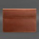 Шкіряний чохол-конверт на магнітах для MacBook 14 Світло-коричневий Crazy Horse BlankNote