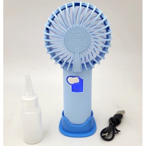 Вентилятор ручний Mini Fan 1569 17x8 см Блакитний (30151443А) Вентилятор ручний Mini Fan 1569 17x8 см Блакитний (30151443А)