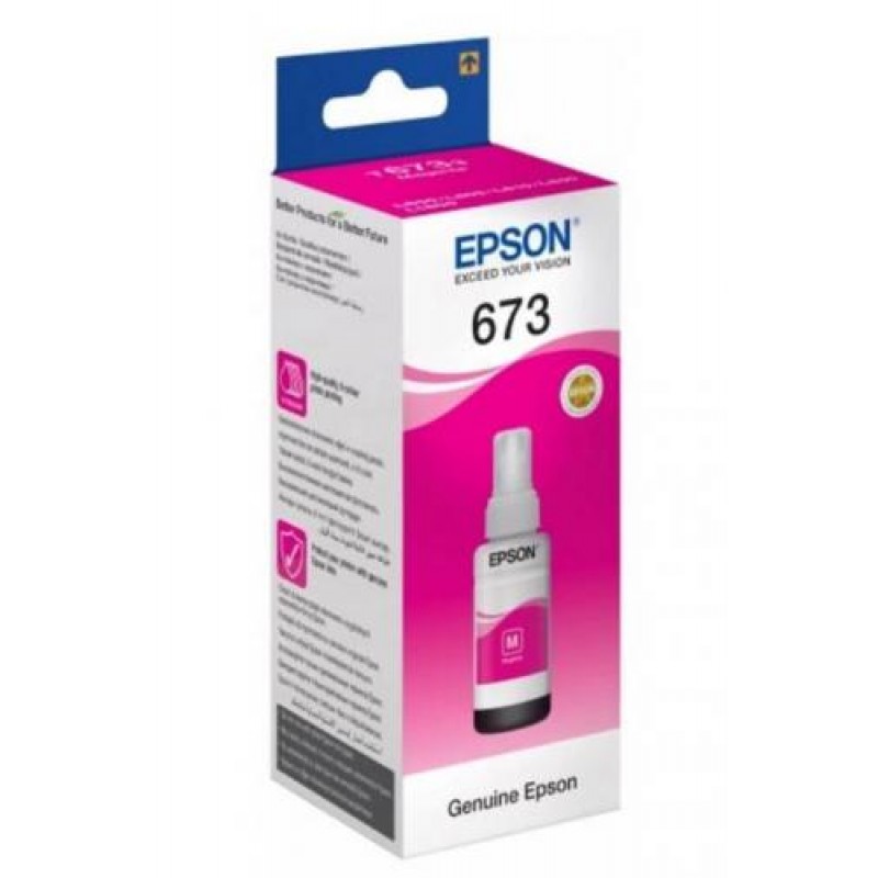 Контейнер з чорнилом Epson 673 70 мл Magenta L800/1800 (C13T67334A) (10902)