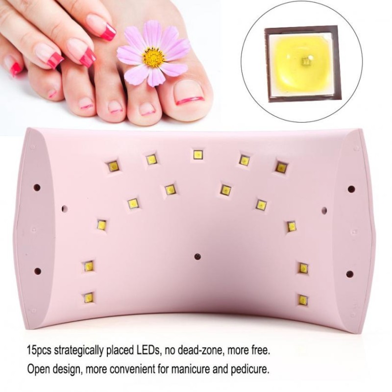 Лампа для гель лаку 24W/SUN-9C Рожева