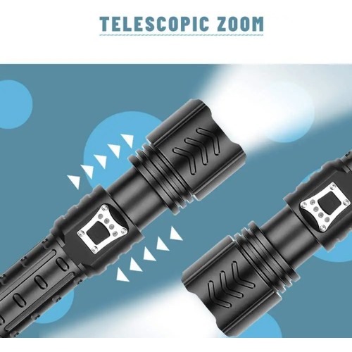 Ручний ліхтар Police BL-717B-P99 zoom Type-C Power bank 26650 3хААА 5 режимів