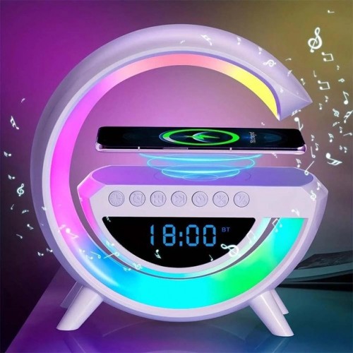 Настільна смарт лампа G-Smart Light BT3401 RGB з бездротовою зарядкою та Bluetooth колонкою 15W Настільна смарт лампа G-Smart Light BT3401 RGB з бездротовою зарядкою та Bluetooth колонкою 15W