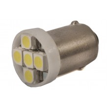 Світлодіодна лампа AllLight T 8.5 5 діодів 3528 BA9S 12V WHITE