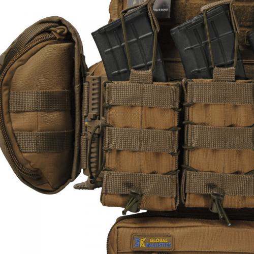 Плитоноска тактична зі швидким скиданням з підсумками No Brand Warmor Gen.3 Pro Max One Size Койот (2396567748) Плитоноска тактична зі швидким скиданням з підсумками No Brand Warmor Gen.3 Pro Max One Size Койот (2396567748)