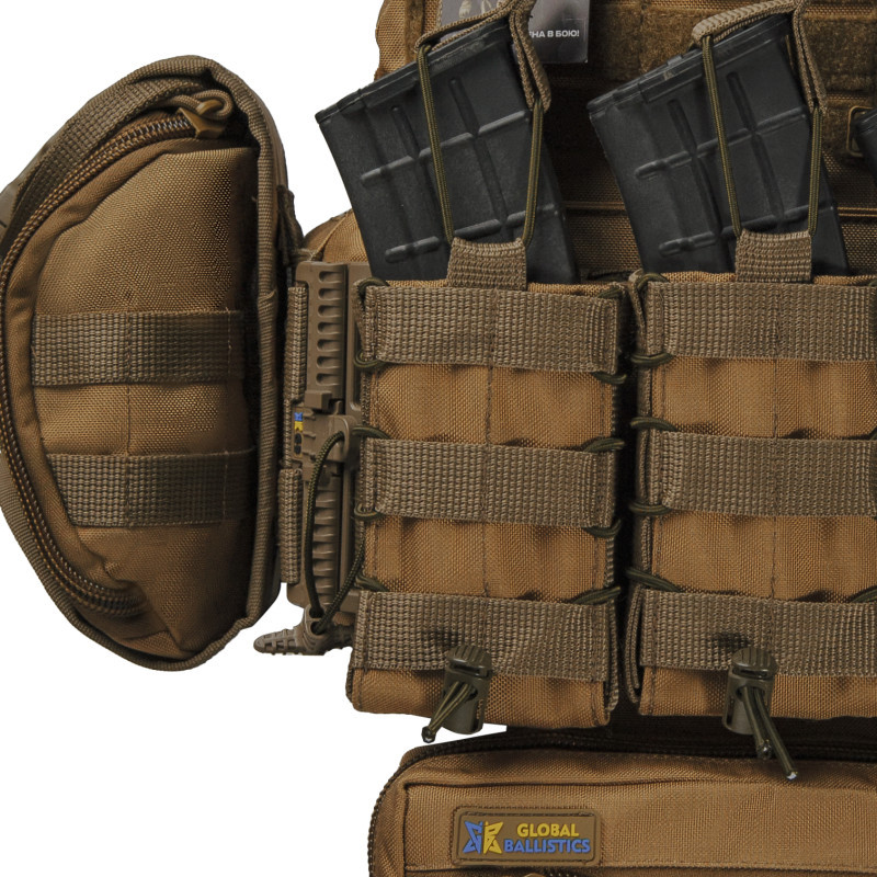 Плитоноска тактична зі швидким скиданням з підсумками No Brand Warmor Gen.3 Pro Max One Size Койот (2396567748)