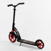 Двоколісний самокат Best Scooter колеса PU складаний амортизатор 70 кг Black and red (103455)