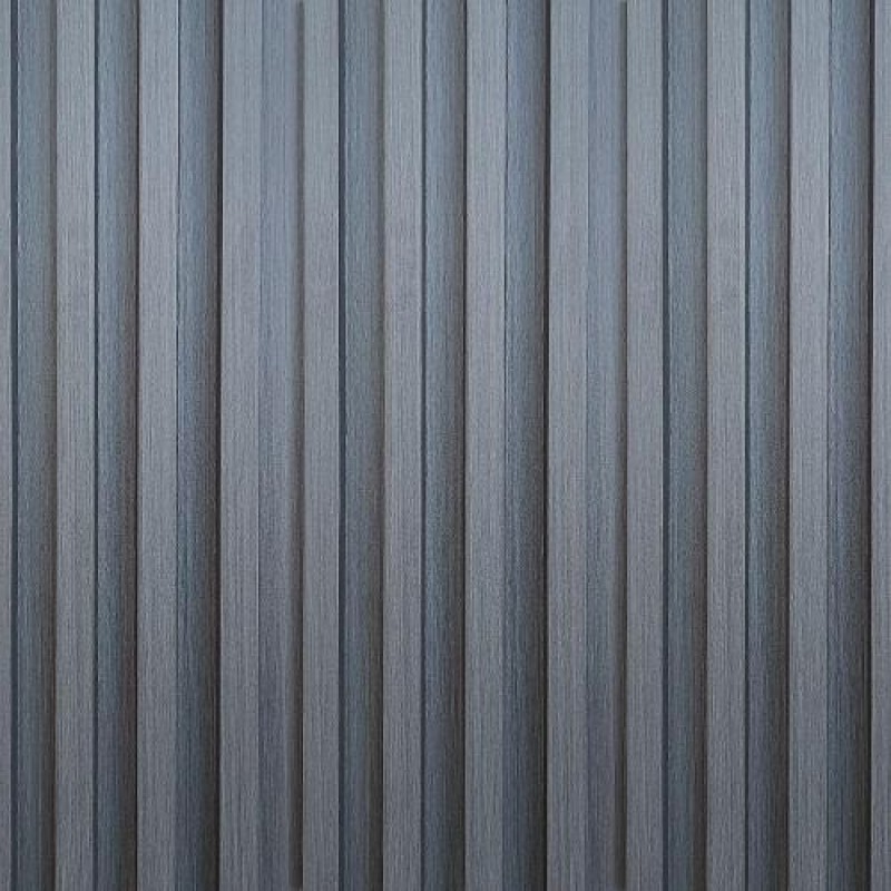 Декоративна стінова рейка Sticker Wall 160*23*3000мм (D) SW-00001529 Темно-сіра