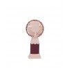 Ручний вентилятор Mini Fan Hello Summer 121 Бордово-рожевий (30151451)