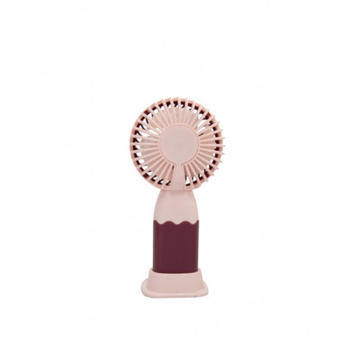 Ручний вентилятор Mini Fan Hello Summer 121 Бордово-рожевий (30151451)
