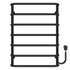 Рушникосушарка електрична Стандарт П7 500х700 Deffi Чорний EF16 (D.SS.70.50.7.E.B.R.5)