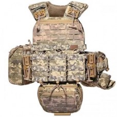 Комплект плитоноски з підсумками No Brand М7 Мультикам (2132254127)