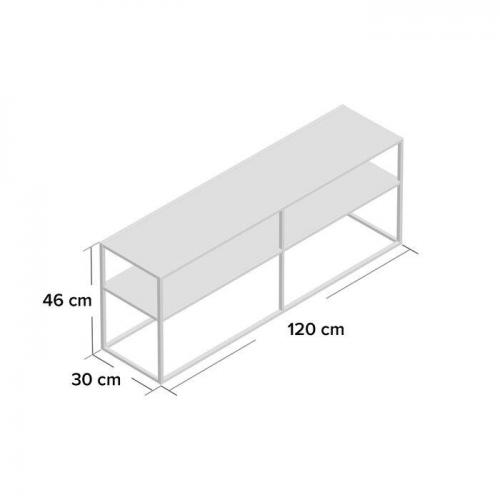 Тумба під телевізор GoodsMetall із металу в стилі Лофт 1200х460х300 Т133