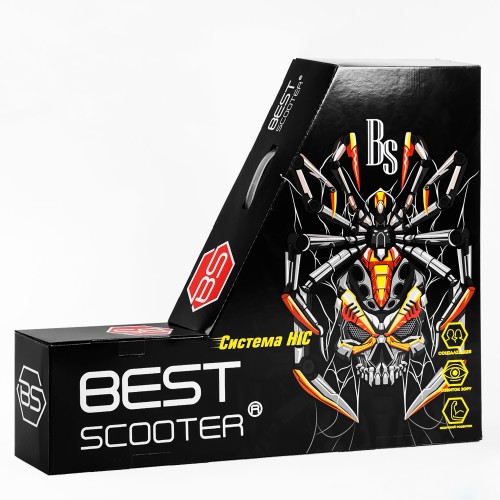 Самокат трюковий Best Scooter Spider HIC-система пеги алюмінієвий диск та дека колеса PU 100 кг Green (107488)