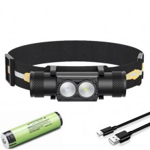 Налобний ліхтар Sofirn H25LR 800лм USB-C 18650 3400 мАг Чорний (2616855688)