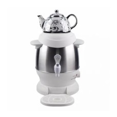 Електричний самовар із фарворовим заварним чайником RAF R-7115 6 л Білий