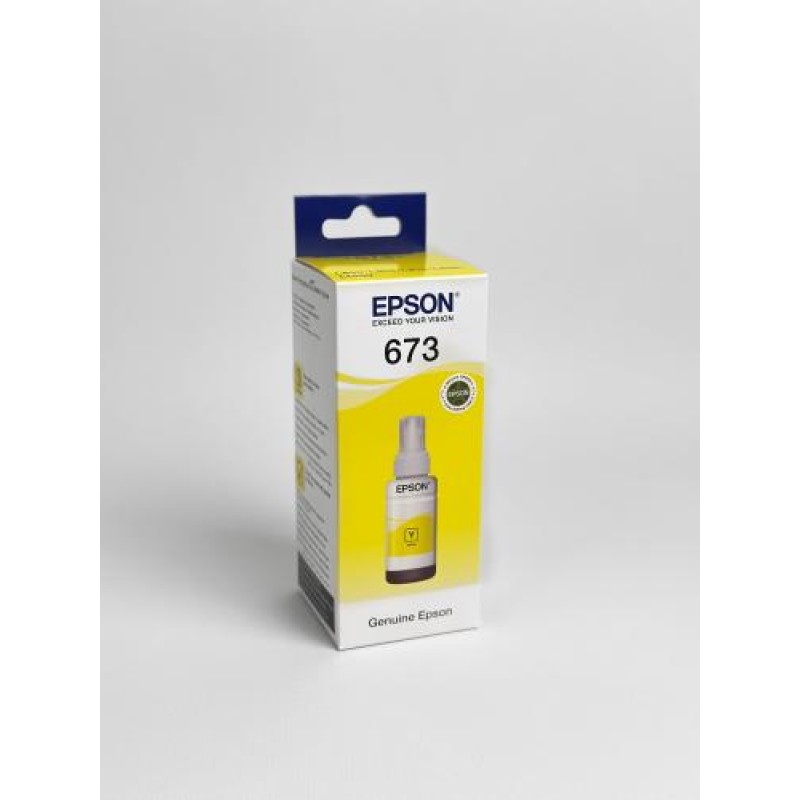Контейнер з чорнилом EPSON 673 L800/1800 70 мл Yellow (C13T67344A) (10901)