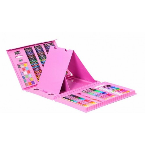Набір для малювання SUNROZ Mega Art Set з мольбертом Рожевий (5516) Набір для малювання SUNROZ Mega Art Set з мольбертом Рожевий (5516)