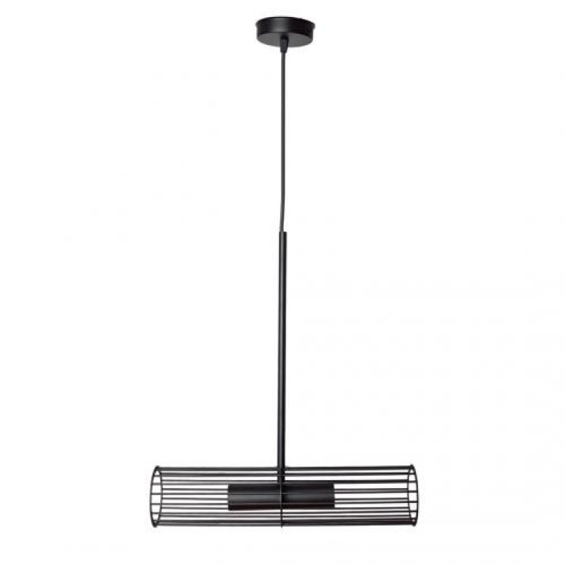 Світильник підвісний у лофт стилі MSK Electric Malta під лампу Е27 NL 1041 BK чорний