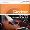 Струни для акустичної гітари D'Addario EFT15 Phosphor Bronze Flat Tops 10/47