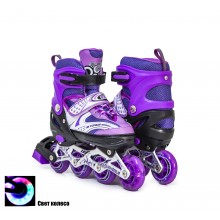 Роликові ковзани Happy 34-37 Violet (1279472846-M)