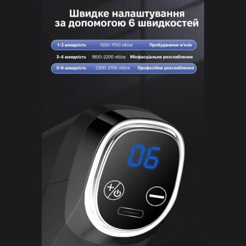 Масажер перкусійний Inspire SL-777 Grey