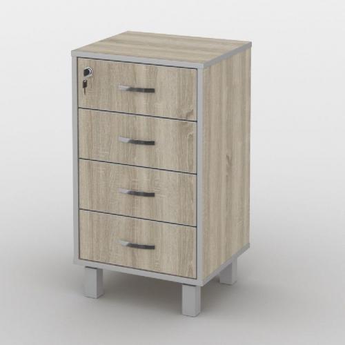 Тумба офісна Тиса Мебель ТМ-122 1 Сонома 75x35x40 см
