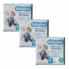 Дитячі одноразові підгузники Babylove Premium 5+ juniorplus (11-18) кг 102 шт