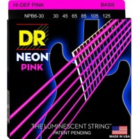 Струни для бас-гітари DR NPB6-30 Hi-Def Neon Pink K3 Coated Medium Bass 6 Strings 30/125 Струни для бас-гітари DR NPB6-30 Hi-Def Neon Pink K3 Coated Medium Bass 6 Strings 30/125