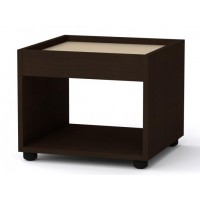 Квадратний стіл журнальний 1 Компанит МГ 6 42х42х35 см Венге Квадратний стіл журнальний 1 Компанит МГ 6 42х42х35 см Венге