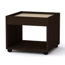 Квадратний стіл журнальний 1 Компанит МГ 6 42х42х35 см Венге