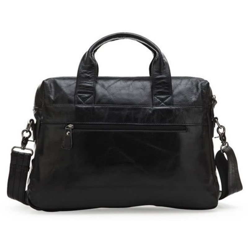 Сумка чоловіча Vintage 14054 для ноутбука та документів Чорна, Чорний
