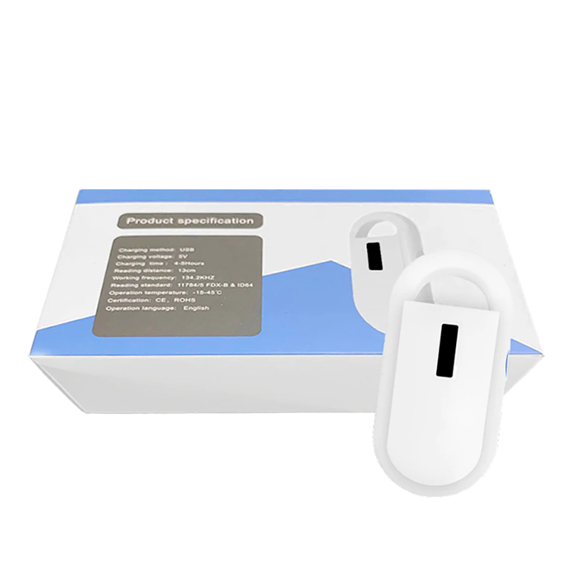 RFID зчитувач чипів капсул ідентифікаторів тварин на частоті 134.2kHz Faread PT-160, білий