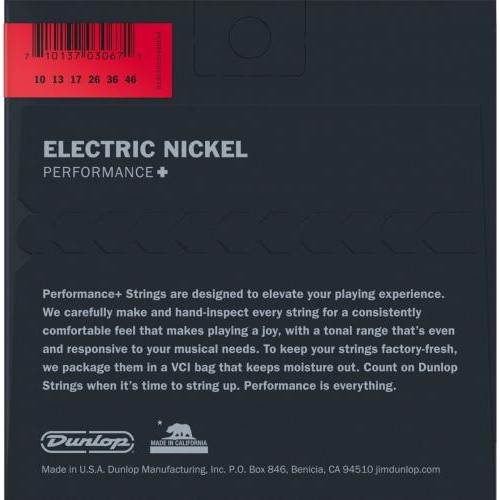 Струни для електрогітари 6 шт Dunlop DEN1046 Medium Nickel Plated Steel Electric Guitar Strings 10/46 Струни для електрогітари 6 шт Dunlop DEN1046 Medium Nickel Plated Steel Electric Guitar Strings 10/46