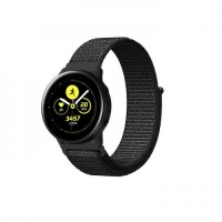 Ремінець BeWatch нейлоновий липучка для Samsung Galaxy Watch Active Чорний (1011301.2) Ремінець BeWatch нейлоновий липучка для Samsung Galaxy Watch Active Чорний (1011301.2)
