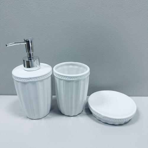 Набір для ванної Bona Di 304-975 3 предмети Білий