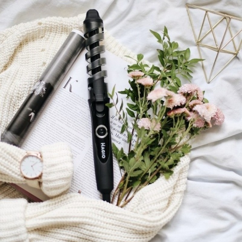 Спіральна плойка для завивки волосся MAGIO МG-701 Black