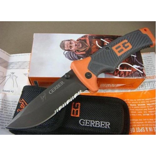 Ніж складаний кишеньковий туристичний з чохлом Gerber Bear Grylls Ніж складаний кишеньковий туристичний з чохлом Gerber Bear Grylls