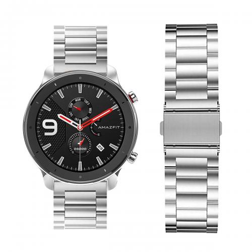 Ремінець сталевий BeWatch 20 мм для Amazfit GTR 42mm/GTS/BIP lite Сріблястий (1110405) Ремінець сталевий BeWatch 20 мм для Amazfit GTR 42mm/GTS/BIP lite Сріблястий (1110405)