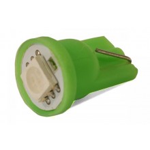 Світлодіодна лампа AllLight T10 1 діод 5050 W2,1x9,5d 12V 0,45w GREEN