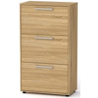 Тумба для взуття ТО-20 Компанит Дуб сонома (70х38х123 см) Тумба для взуття ТО-20 Компанит Дуб сонома (70х38х123 см)