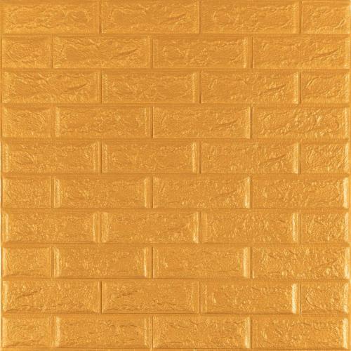 3D панель самоклеюча цегла Золото 700x770x5мм (011-5) Sticker Wall SW-00000147 3D панель самоклеюча цегла Золото 700x770x5мм (011-5) Sticker Wall SW-00000147