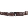 Ремінь-автомат CROCODILE LEATHER з натуральної шкіри крокодила Коричневий (18240)
