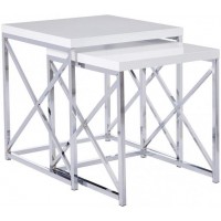 Комплект журнальних столиків у стилі Loft NS-302 560x490x490 мм Серый Комплект журнальних столиків у стилі Loft NS-302 560x490x490 мм Серый