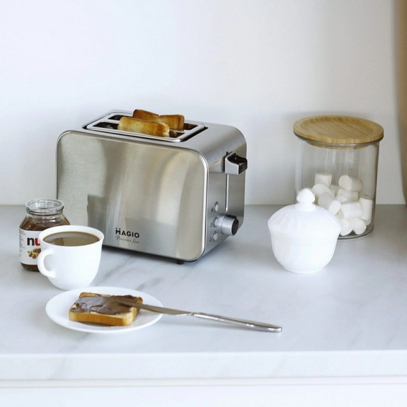 Тостер для хліба MAGIO МG-284 Steel